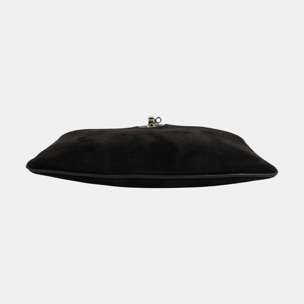 Suede Crossbody Bag Black