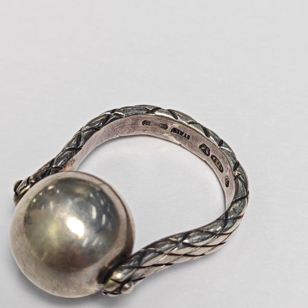 925 Sterling Silver Ring EU 53