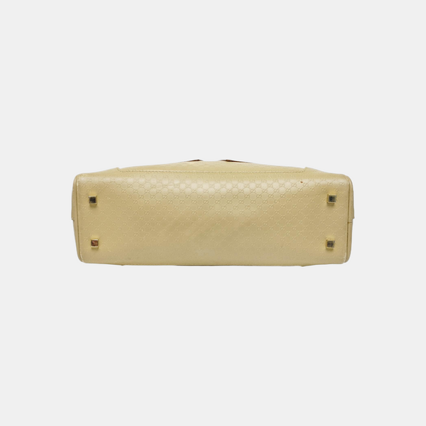 Calfskin Top Handle Bag Beige