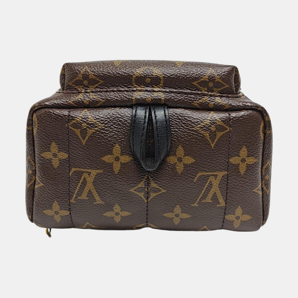 Authenticated pre-owned PALM SPRINGS Mini Monogram Coated Canvas Brown - Backpack at Looply