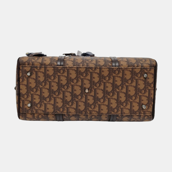 Oblique Coated Canvas Brown