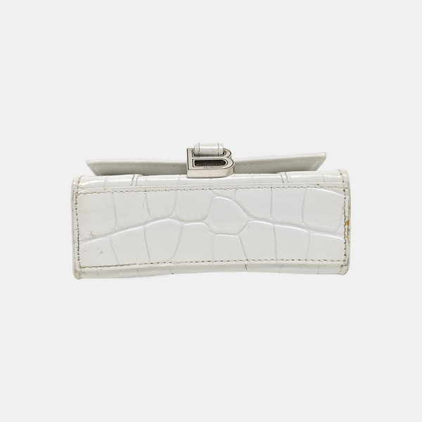 Hourglass Mini Calfskin White
