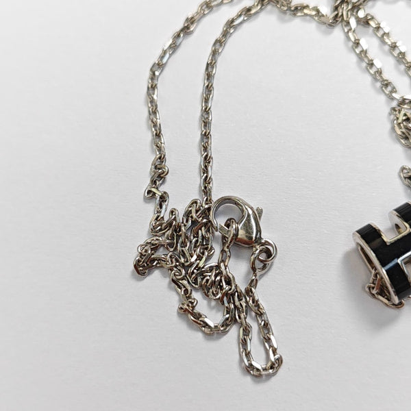 Pop H Metal Silver Necklace