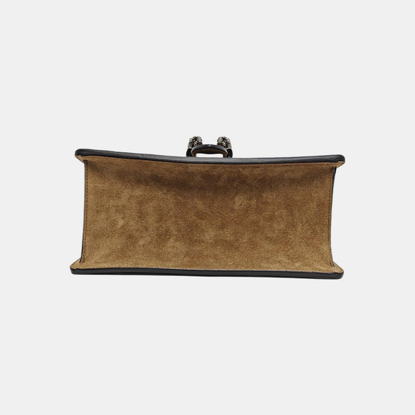 Dionysus Small Monogram Coated Canvas Beige