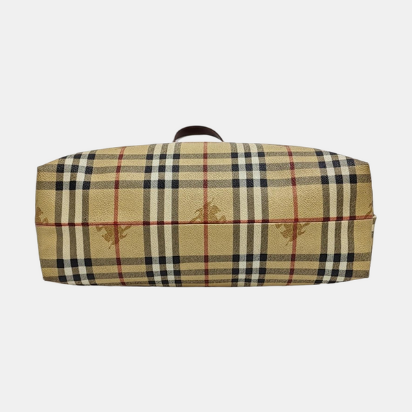 Coated Canvas Tote Bag Beige