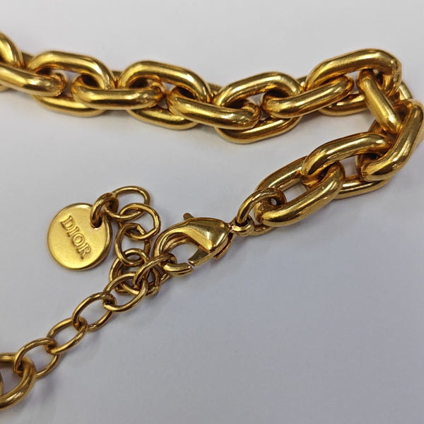 Petit CD Metal Gold Necklace