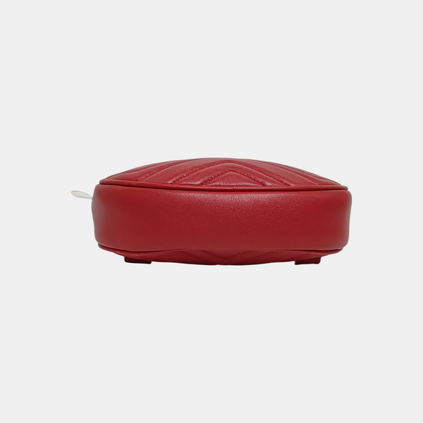GG Marmont Quilted Calfskin Red