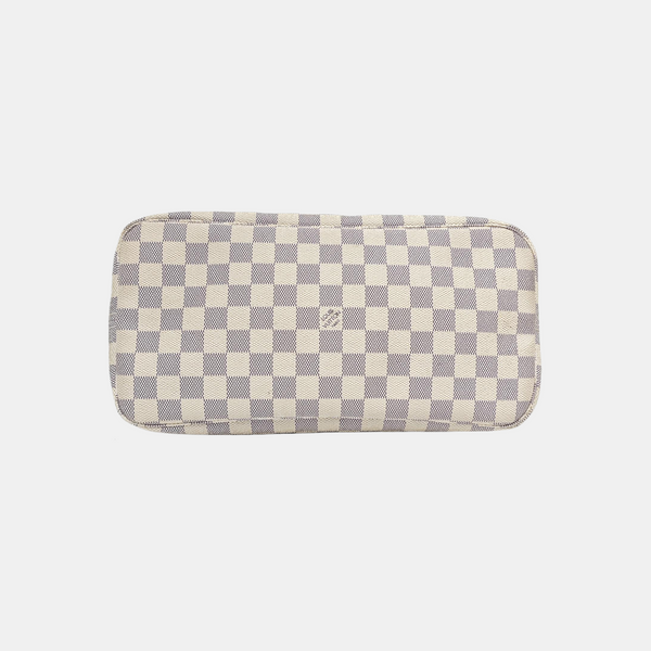NEVERFULL MM Damier Azur Coated Canvas Beige