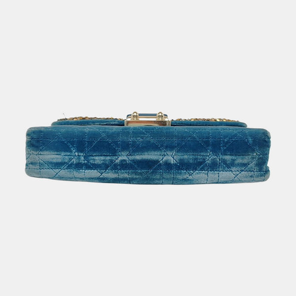Miss Dior Cannage Velvet Blue
