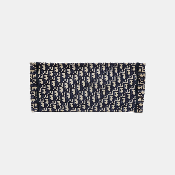 Book Tote Large Oblique Canvas Blue