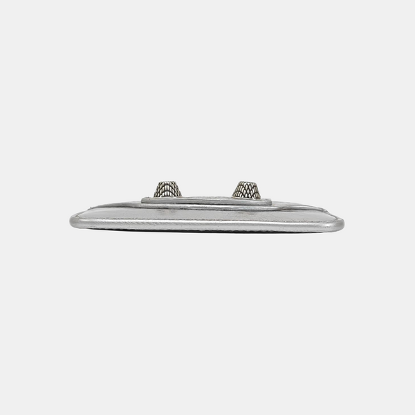 Le Cagole Lambskin Silver Card Holder