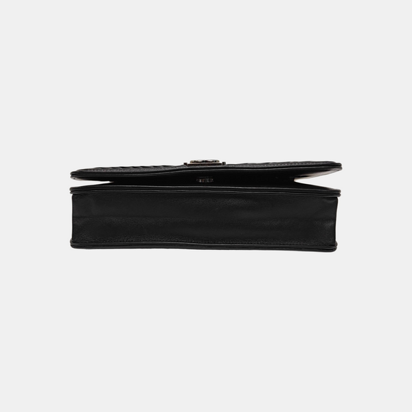 BOY CHANEL Mini Chevron Calfskin Black