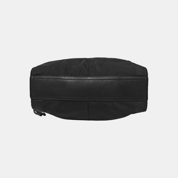 Nylon Top Handle Bag Black