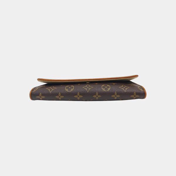 TWIN GM Monogram Coated Canvas Brown