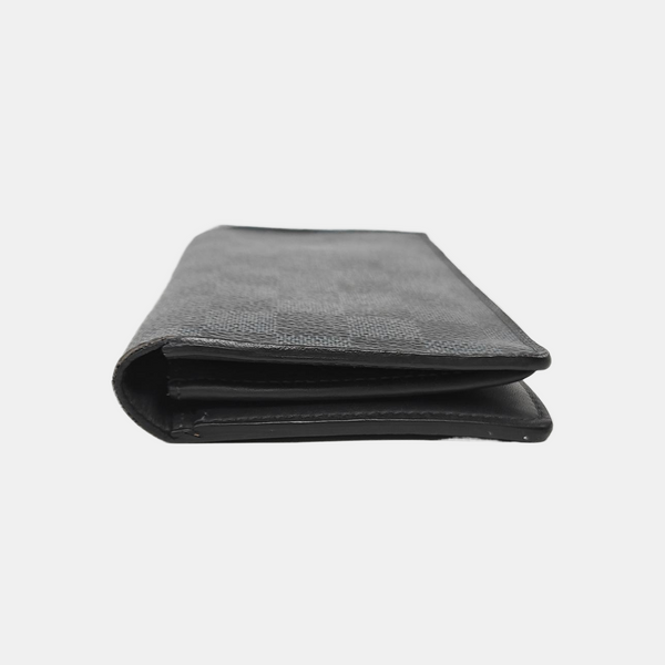 BRAZZA Damier Coated Canvas Blue Wallet