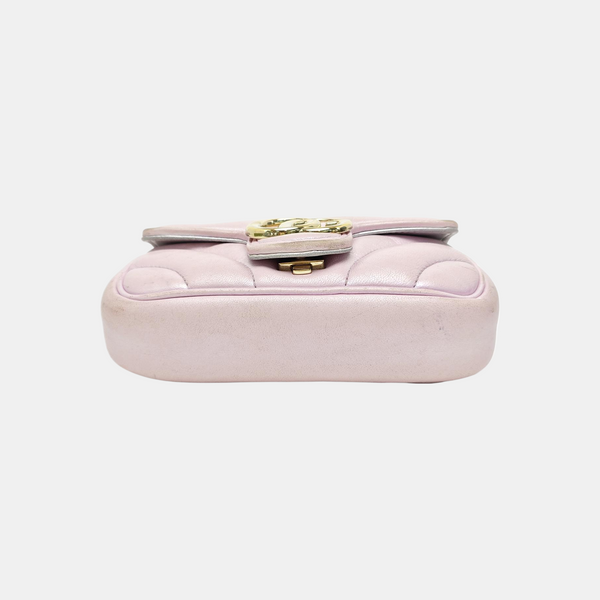 GG Marmont Mini Quilted Calfskin Pink