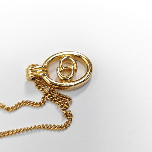 Twist Round Metal Gold Necklace