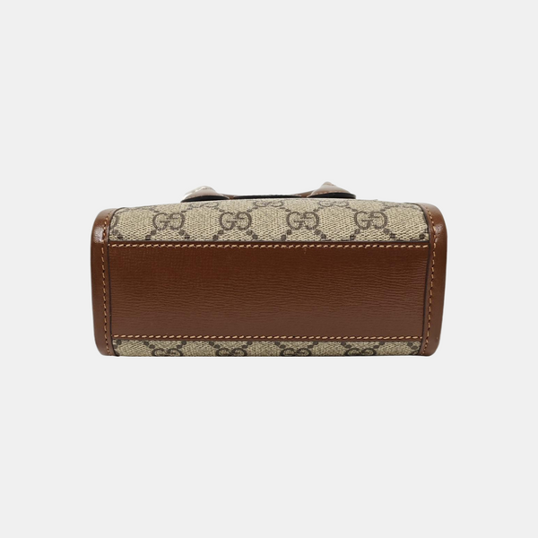 Retro Mini Monogram Coated Canvas Beige