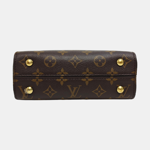 CLUNY PM Monogram Coated Canvas Brown