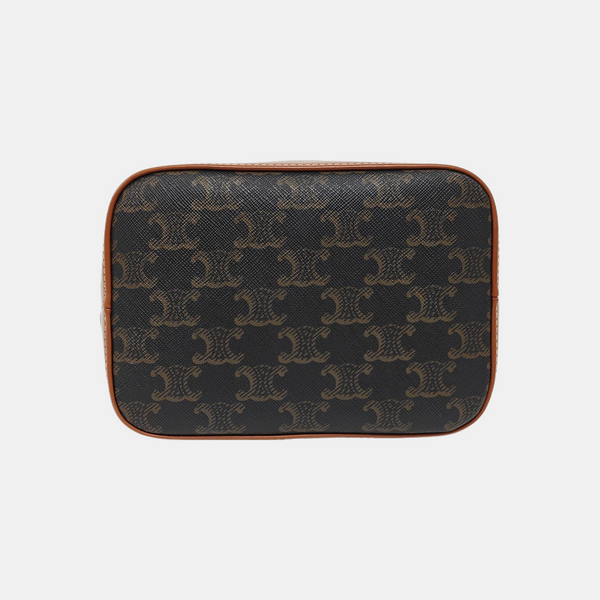 TRIOMPHE CANVAS Small Coated Canvas Brown