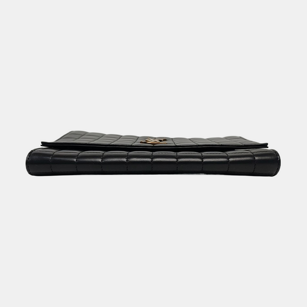 Quilted Lambskin Clutch Black