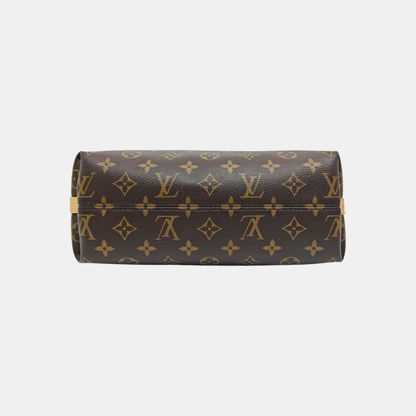Monogram Coated Canvas Shoulder Bag Brown