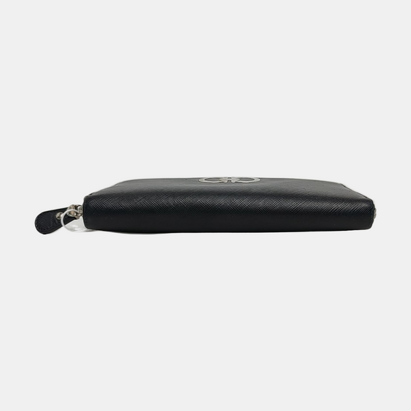 Authenticated pre-owned Gancini Calfskin Black Wallet - Wallet at Looply