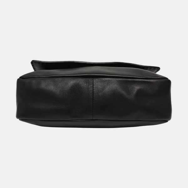 Calfskin Shoulder Bag Black