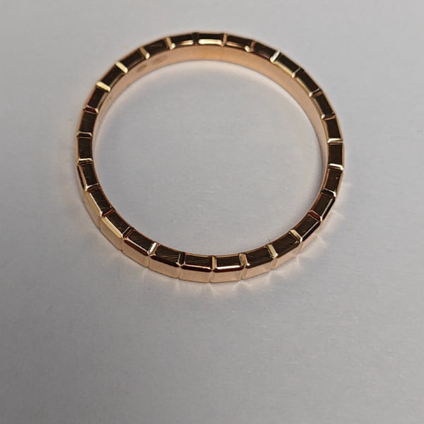Ice Cube 18k Rose Gold Ring EU 53