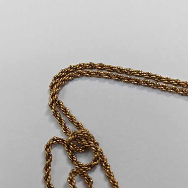 Dior Oblique Metal Gold Necklace