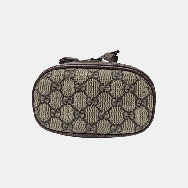 Ophidia Mini Monogram Coated Canvas Beige