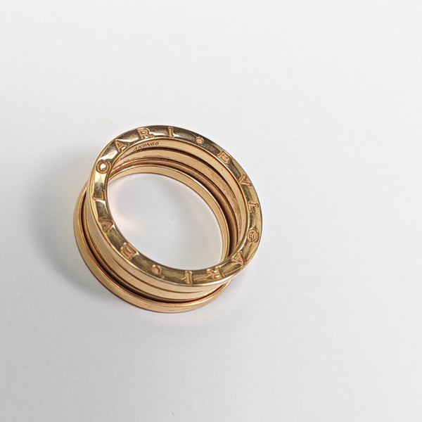 B.ZERO1 18k Rose Gold Ring EU 60