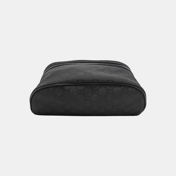 Monogram Fabric Belt Bag Black