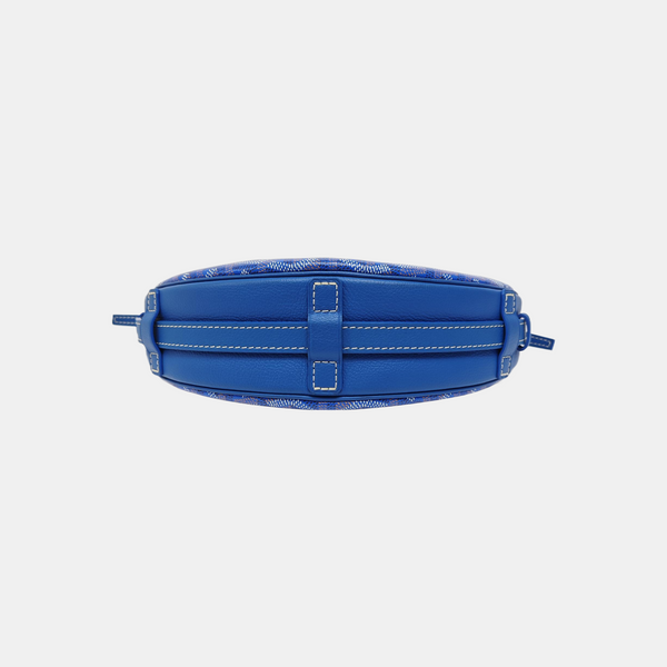 Coated Canvas Shoulder Bag Blue