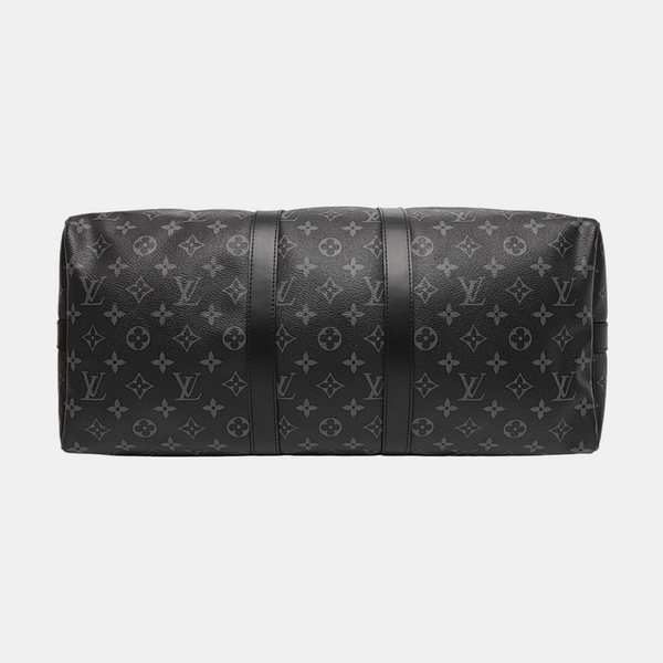 KEEPALL 45 Monogram Coated Canvas Black