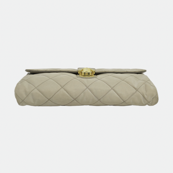 Quilted Nylon Beige