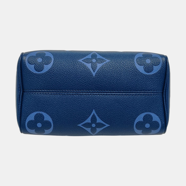 SPEEDY 20 Monogram Calfskin Blue