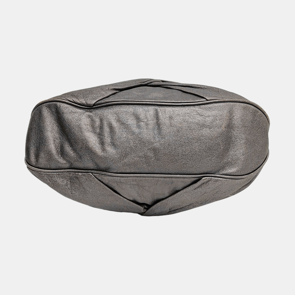 Calfskin Top Handle Bag Gray