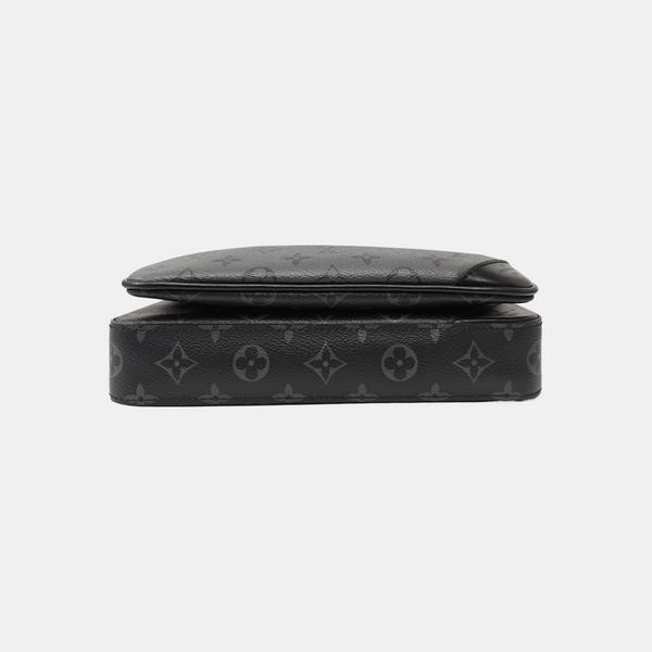 TRIO Monogram Coated Canvas Gray