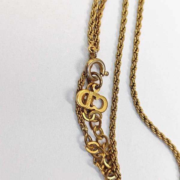 Petit CD Metal Gold Necklace
