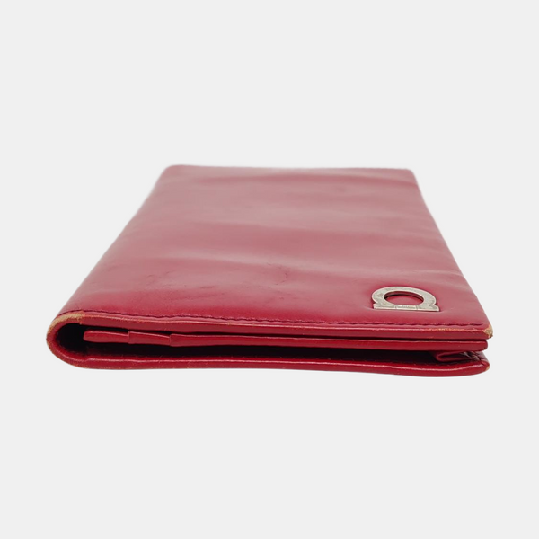Authenticated pre-owned Gancini Calfskin Red Wallet - Wallet at Looply