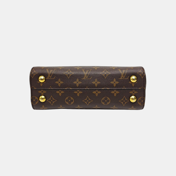 CLUNY PM Monogram Coated Canvas Brown