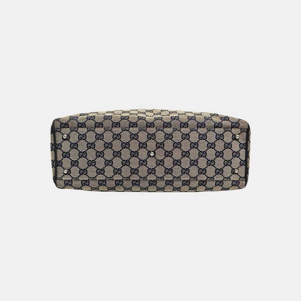 Monogram Canvas Tote Bag Brown