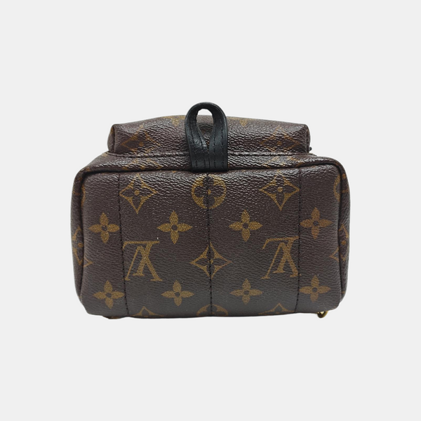 PALM SPRINGS Mini Monogram Coated Canvas Brown