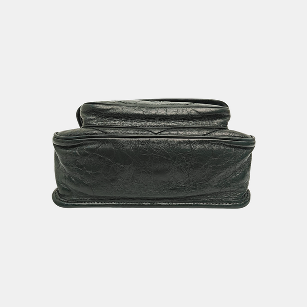NIKI Small Chevron Calfskin Green