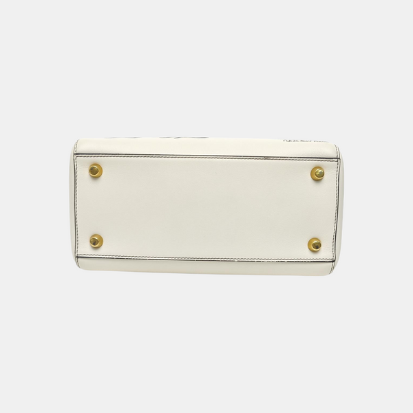 Lady Dior Medium Leather White