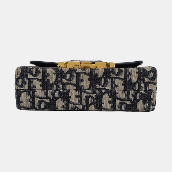 Authenticated pre-owned 30 Montaigne Oblique Canvas Blue - Shoulder Bag at Looply
