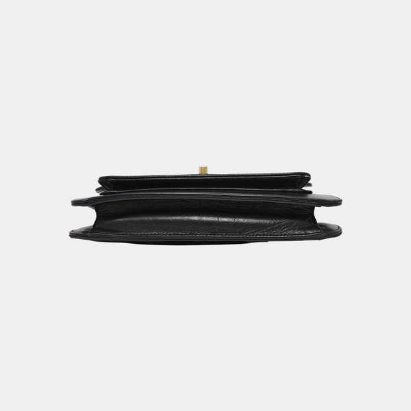 Quilted Calfskin Shoulder Bag Black