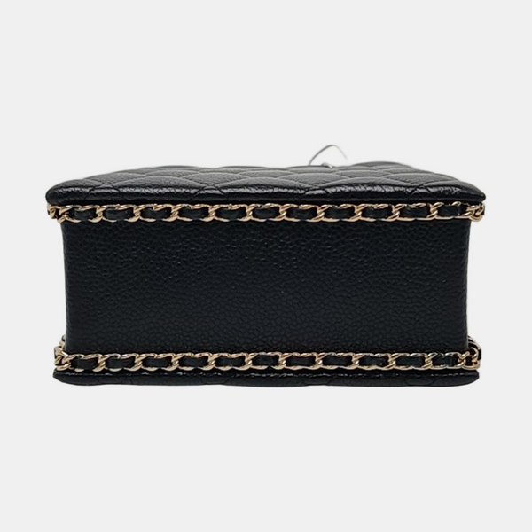 Quilted Grained Calfskin Black