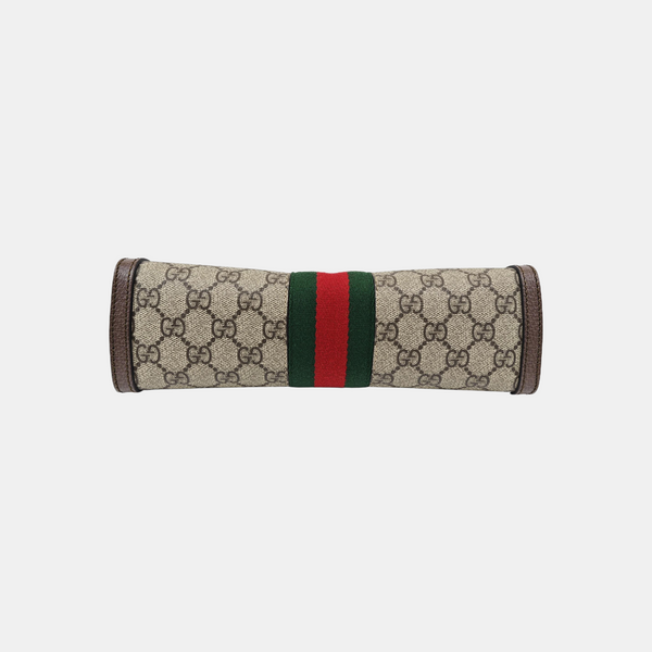 Ophidia Small Monogram Coated Canvas Beige